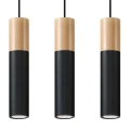 Lampa wisząca PABLO 3L czarna zwis SL.0634 SOLLUX LIGHTING
