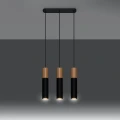 Lampa wisząca PABLO 3L czarna zwis SL.0634 SOLLUX LIGHTING