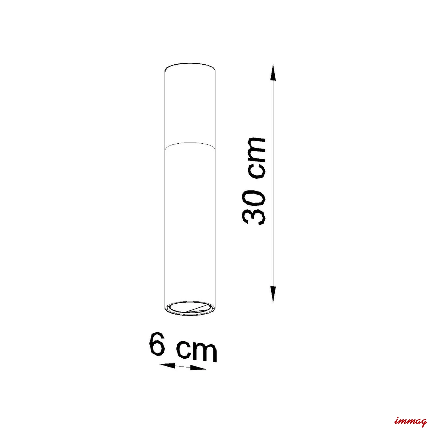 Lampa sufitowa PABLO czarna plafon SL.0635 SOLLUX LIGHTING - wymiary
