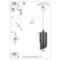 Lampa wisząca ALEXIA zwis SL.0640 SOLLUX LIGHTING