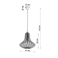 Lampa wisząca ELZA zwis SL.0641 SOLLUX LIGHTING