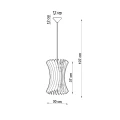 Lampa wisząca ORIANA zwis SL.0642 SOLLUX LIGHTING