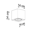 Lampa sufitowa VALDE 140 beton plafon SL.0646 SOLLUX LIGHTING