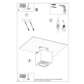 Lampa sufitowa VALDE 140 beton plafon SL.0646 SOLLUX LIGHTING