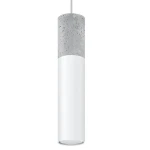 Lampa wisząca BORGIO 1 biała zwis SL.0647 SOLLUX LIGHTING