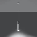 Lampa wisząca BORGIO 1 biała zwis SL.0647 SOLLUX LIGHTING