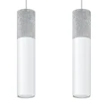 Lampa wisząca BORGIO 2 biała zwis SL.0648 SOLLUX LIGHTING