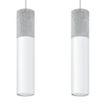 Lampa wisząca BORGIO 2 biała zwis SL.0648 SOLLUX LIGHTING