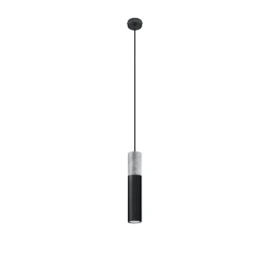 Lampa wisząca BORGIO 1 czarna zwis SL.0650 SOLLUX LIGHTING