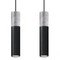 Lampa wisząca BORGIO 2 czarna zwis SL.0651 SOLLUX LIGHTING
