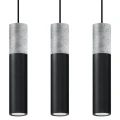 Lampa wisząca BORGIO 3L czarna zwis SL.0652 SOLLUX LIGHTING