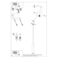 Lampa wisząca LUVO 1 zwis SL.0653 SOLLUX LIGHTING