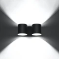 Lampa ścienna ORBIS 2 czarna kinkiet SL.0660 SOLLUX LIGHTING