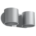 Lampa ścienna ORBIS 2 szara kinkiet SL.0661 SOLLUX LIGHTING