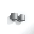 Lampa ścienna ORBIS 2 szara kinkiet SL.0661 SOLLUX LIGHTING