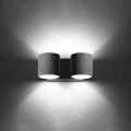 Lampa ścienna ORBIS 2 szara kinkiet SL.0661 SOLLUX LIGHTING