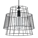Lampa wisząca GATE czarna zwis SL.0663 SOLLUX LIGHTING