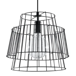 Lampa wisząca GATE czarna zwis SL.0663 SOLLUX LIGHTING