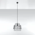 Lampa wisząca GATE czarna zwis SL.0663 SOLLUX LIGHTING