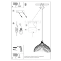 Lampa wisząca UMB biała zwis SL.0664 SOLLUX LIGHTING