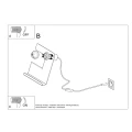 Lampa biurkowa INCLINE biała lampka biurkowa SL.0668 SOLLUX LIGHTING