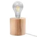 Lampa biurkowa SALGADO naturalne drewno lampka biurkowa SL.0674 SOLLUX LIGHTING