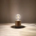 Lampa biurkowa SALGADO naturalne drewno lampka biurkowa SL.0674 SOLLUX LIGHTING