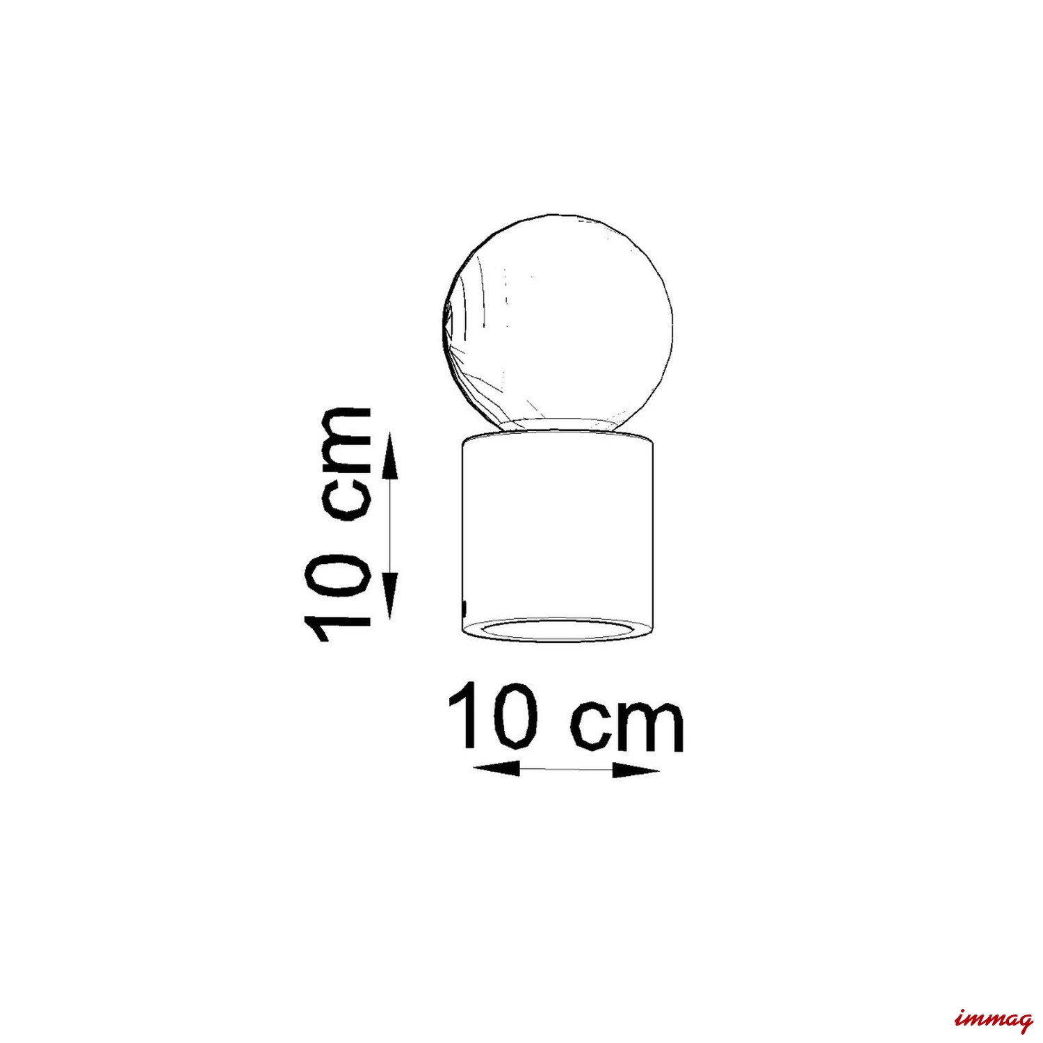 Lampa biurkowa SALGADO naturalne drewno lampka biurkowa SL.0674 SOLLUX LIGHTING - wymiary