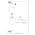 Lampa biurkowa SALGADO naturalne drewno lampka biurkowa SL.0674 SOLLUX LIGHTING