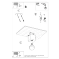 Lampa sufitowa ARIZ naturalne drewno plafon SL.0675 SOLLUX LIGHTING