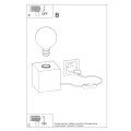Lampa biurkowa ARIZ naturalne drewno lampka biurkowa SL.0677 SOLLUX LIGHTING