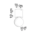 Lampa sufitowa SALGADO beton plafon SL.0678 SOLLUX LIGHTING