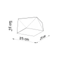 Lampa sufitowa HEXA 25 cekin plafon SL.0688 SOLLUX LIGHTING