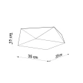 Lampa sufitowa HEXA 35 cekin plafon SL.0691 SOLLUX LIGHTING