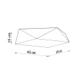 Lampa sufitowa HEXA 45 cekin plafon SL.0694 SOLLUX LIGHTING