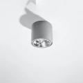 Lampa sufitowa TIUBE szara plafon SL.0696 SOLLUX LIGHTING