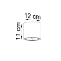 Lampa sufitowa TIUBE szara plafon SL.0696 SOLLUX LIGHTING