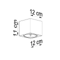 Lampa sufitowa BLAKE szara plafon SL.0699 SOLLUX LIGHTING