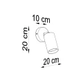 Lampa ścienna BERG naturalne drewno kinkiet SL.0701 SOLLUX LIGHTING