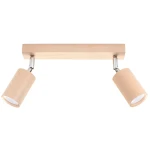 Lampa sufitowa BERG 2 naturalne drewno plafon SL.0702 SOLLUX LIGHTING