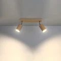 Lampa sufitowa BERG 2 naturalne drewno plafon SL.0702 SOLLUX LIGHTING