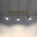 Lampa sufitowa BERG 3 naturalne drewno plafon SL.0703 SOLLUX LIGHTING