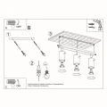 Lampa sufitowa BERG 3 naturalne drewno plafon SL.0703 SOLLUX LIGHTING