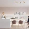 Lampa wisząca UGO 40 złota zwis SL.0717 SOLLUX LIGHTING