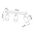 Lampa sufitowa RING 3 chrom plafon SL.0729 SOLLUX LIGHTING