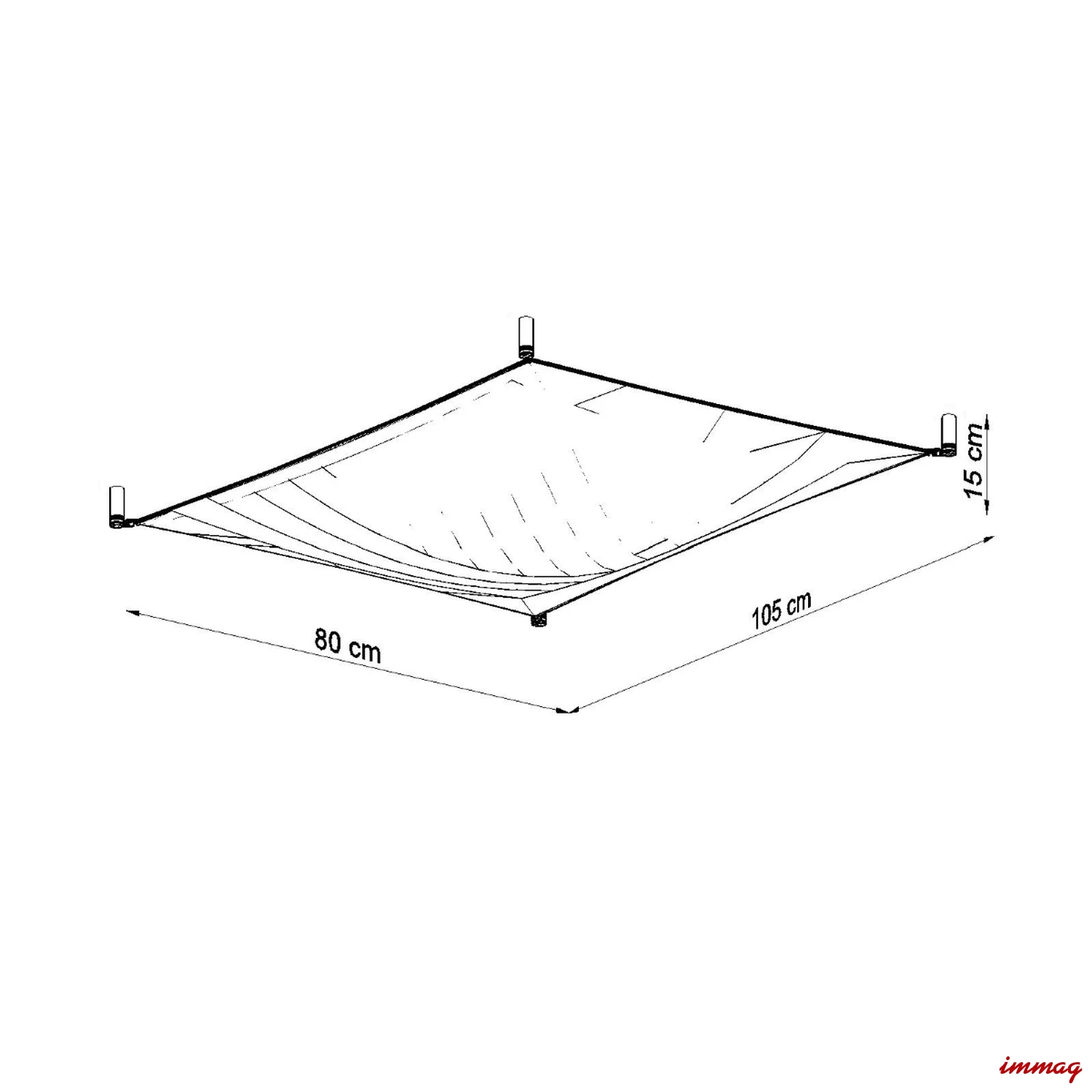 Lampa sufitowa LUNA 1 biała plafon SL.0737 SOLLUX LIGHTING - wymiary