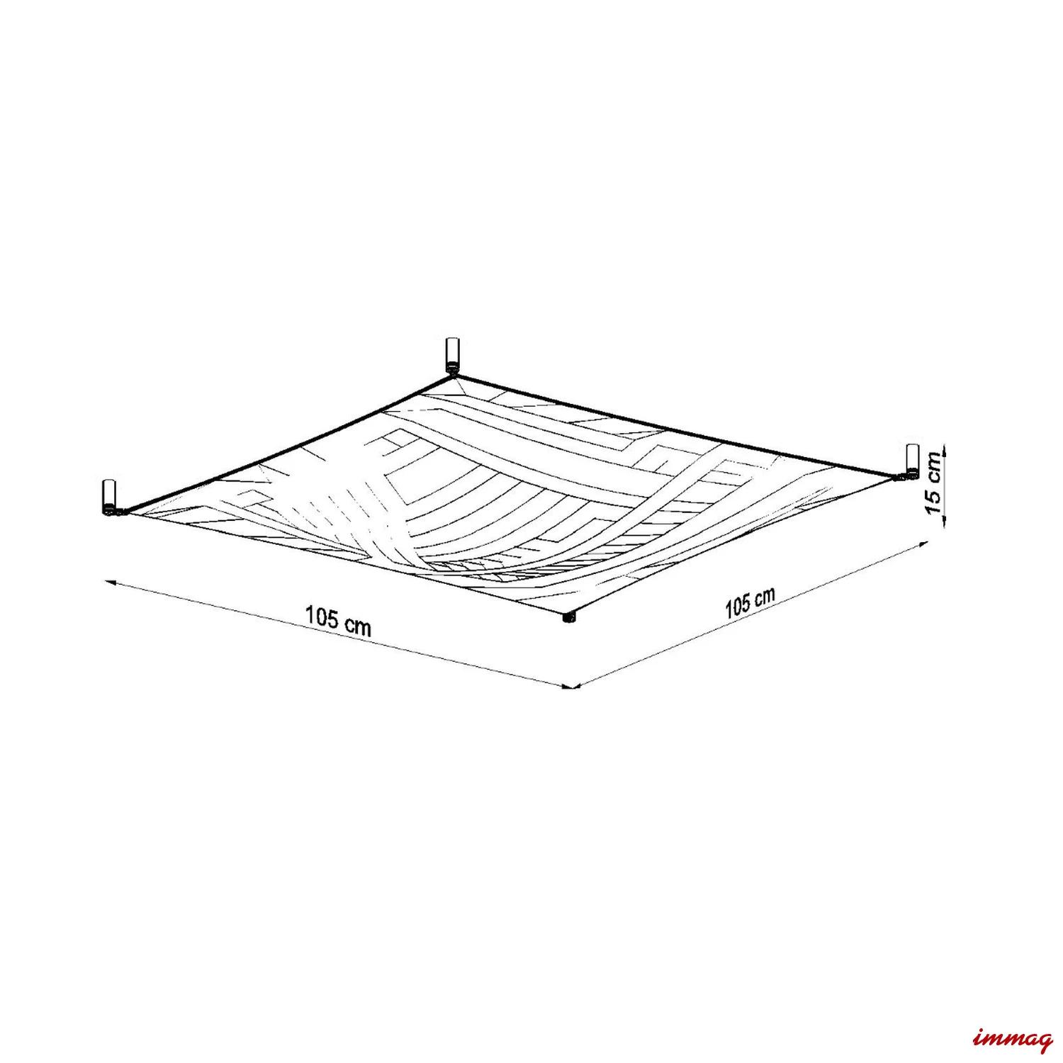 Lampa sufitowa LUNA 2 biała plafon SL.0738 SOLLUX LIGHTING - wymiary