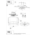 Lampa sufitowa OTTO 50 biała plafon SL.0745 SOLLUX LIGHTING