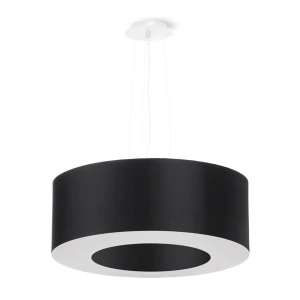 Lampa wisząca SATURNO 50 czarna żyrandol SL.0748 SOLLUX LIGHTING