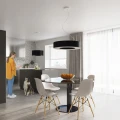 Lampa wisząca SATURNO SLIM 50 czarna żyrandol SL.0750 SOLLUX LIGHTING